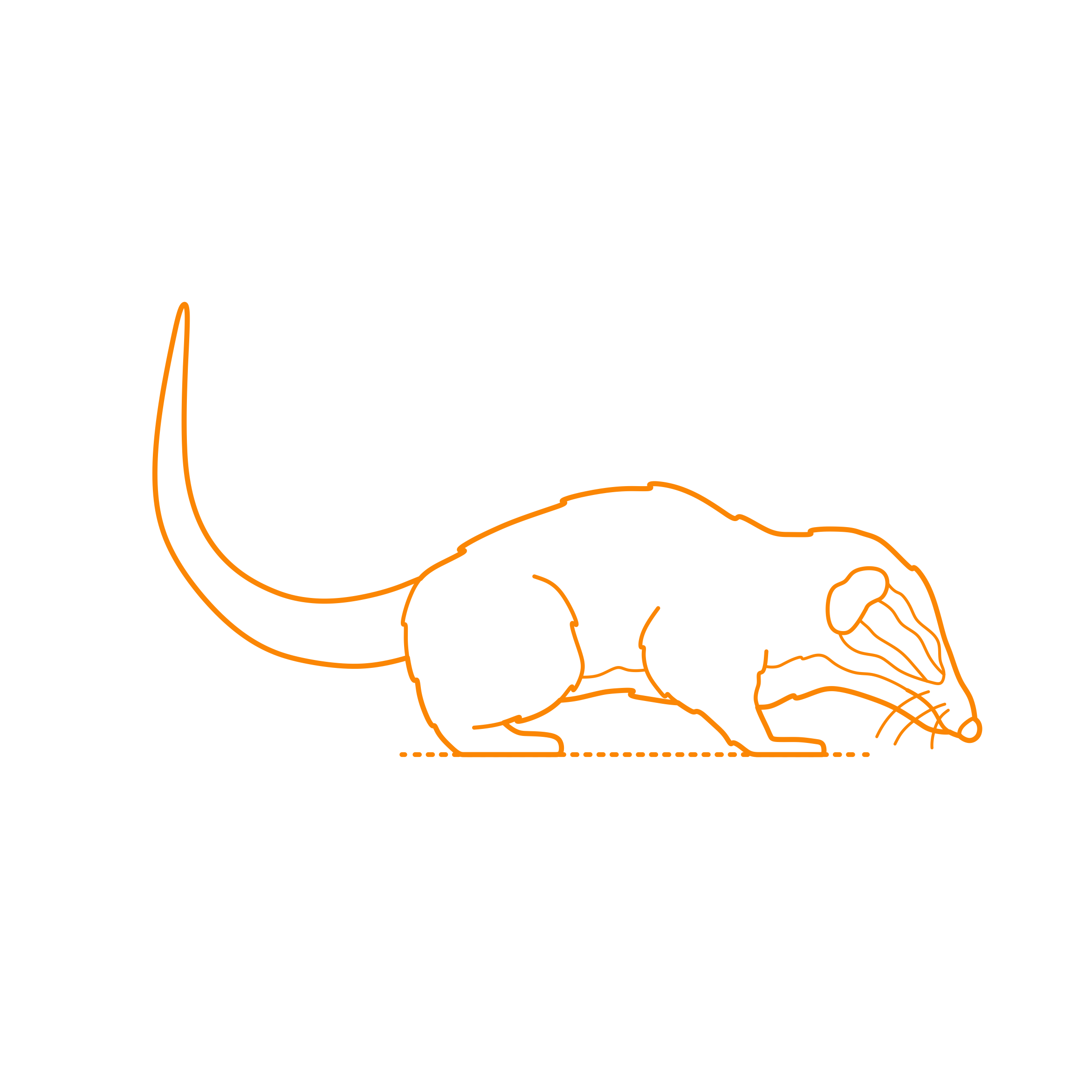 Animals Treeshrews Northern Smooth Tailed Treeshrew Silhouette Cutting Svg Files Free Vectors